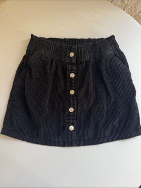 Black corduroy skirt